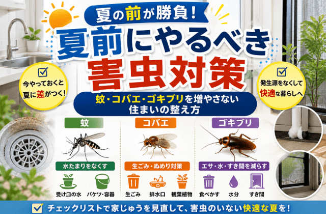夏前にやるべき害虫対策