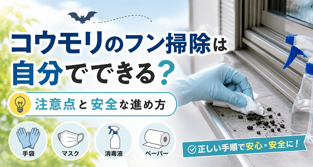 コウモリのフン掃除は自分でできる？