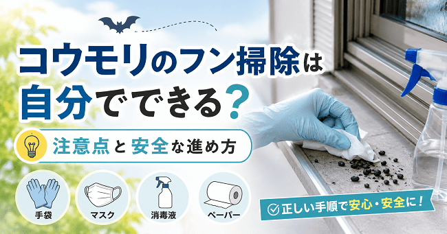 コウモリのフン掃除は自分でできる？