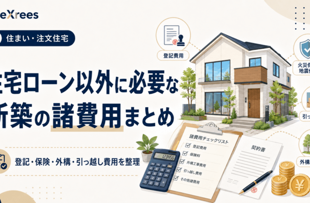 住宅ローン以外に必要な新築の諸費用まとめ