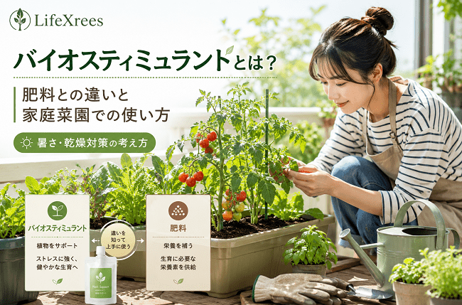 バイオスティミュラントとは？肥料との違いと家庭菜園での使い方