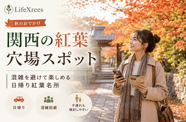 関西の紅葉穴場スポット|混雑を避けて楽しめる日帰り紅葉名所