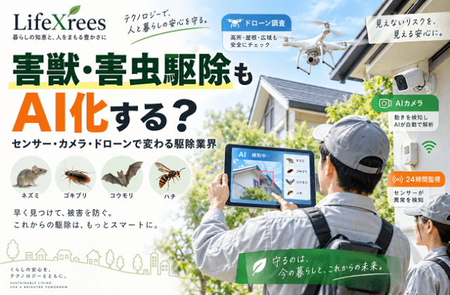 害獣・害虫駆除もAI化する？センサー・カメラ・ドローンで変わる駆除業界【2026】