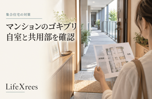 マンションでゴキブリが何度も出る原因は？自室・共用部・配管を切り分ける方法