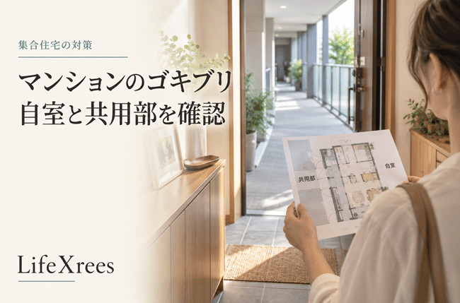 マンションでゴキブリが何度も出る原因は？自室・共用部・配管を切り分ける方法