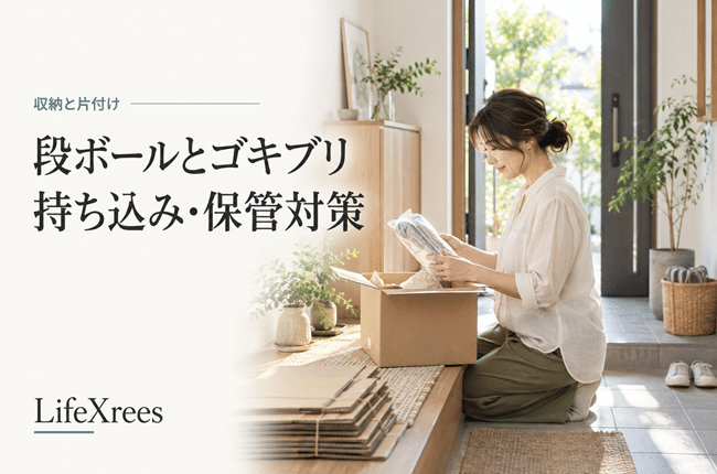 段ボールにゴキブリは潜む？通販箱を家に置くときの注意と片付け方