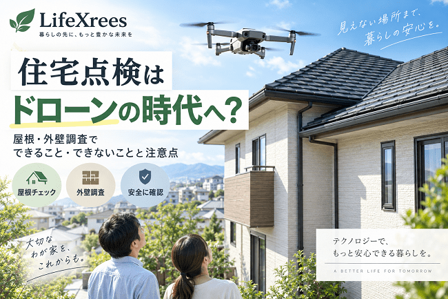 住宅点検はドローンの時代へ?屋根・外壁調査でできること・できないことと注意点