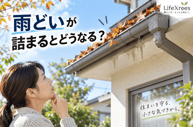 雨どいが詰まるとどうなる？落ち葉・水あふれから清掃と修理を見分ける