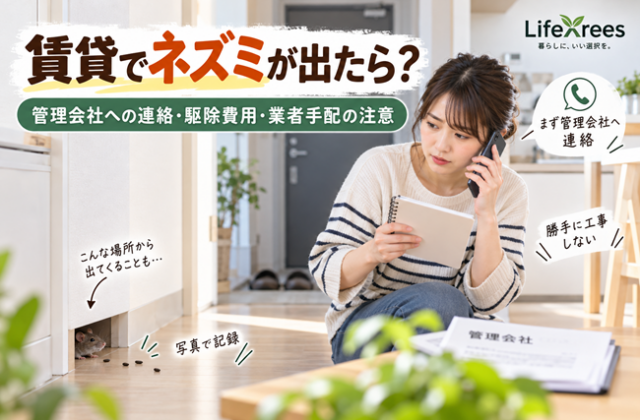 賃貸でネズミが出たら？管理会社への連絡・駆除費用・業者手配の注意