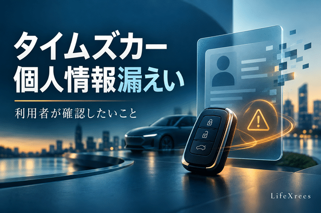 タイムズカーの個人情報漏えいで何が起きた？免許証画像流出と利用者が確認したいこと
